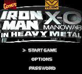 Iron Man X-O Manowar in Heavy Metal Title Screen